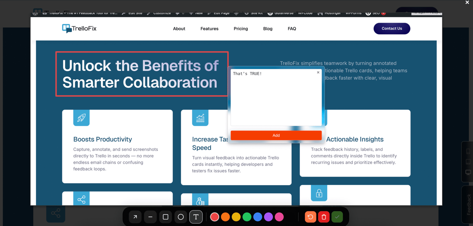 Download TrelloFix v2 – visual feedback and bug reporting plugin for WordPress